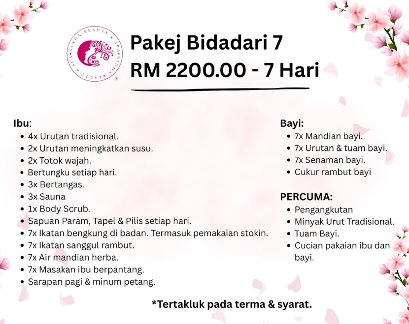 Pakej Bidadari 7